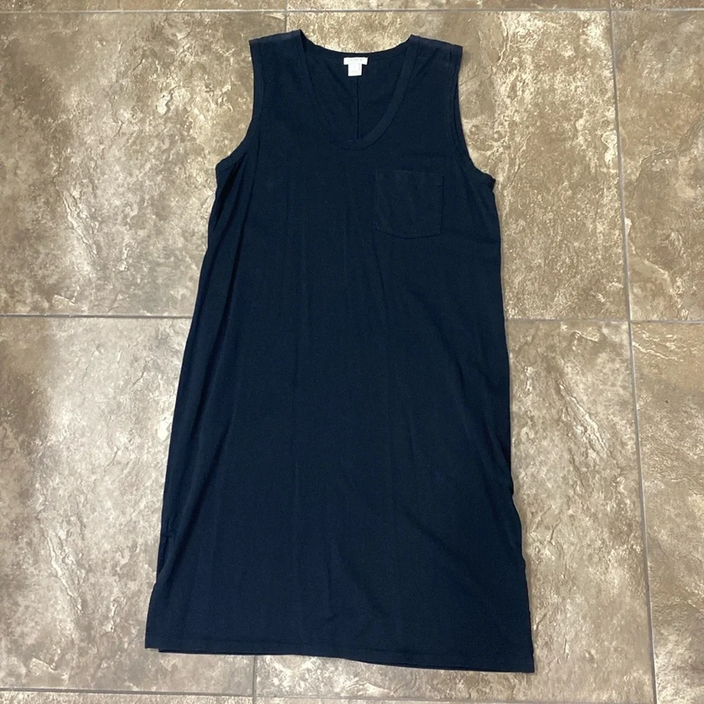 Sleeveless Black Tshirt Dress - Picture 1 of 2